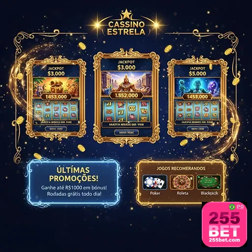 Imagem destacada do site 255bet mostrando opções de apostas esportivas e cassino online na página inicial.